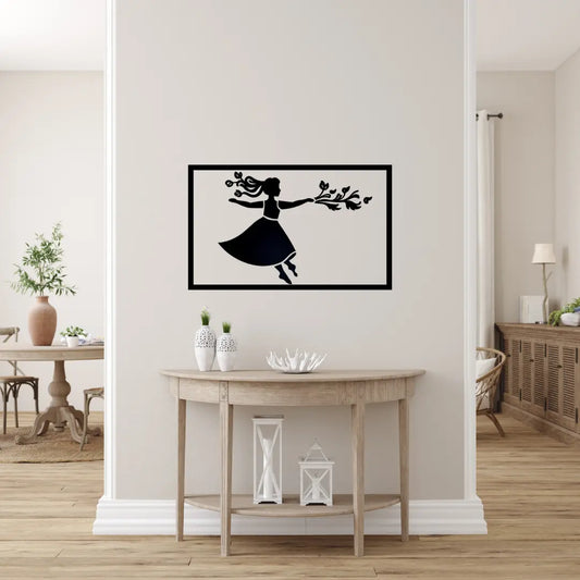 Girl in Dress | Wall Art